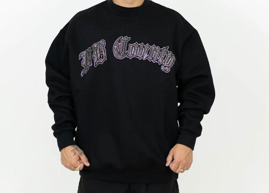 FB County 13oz Heavyweight Rhinestone Crewneck