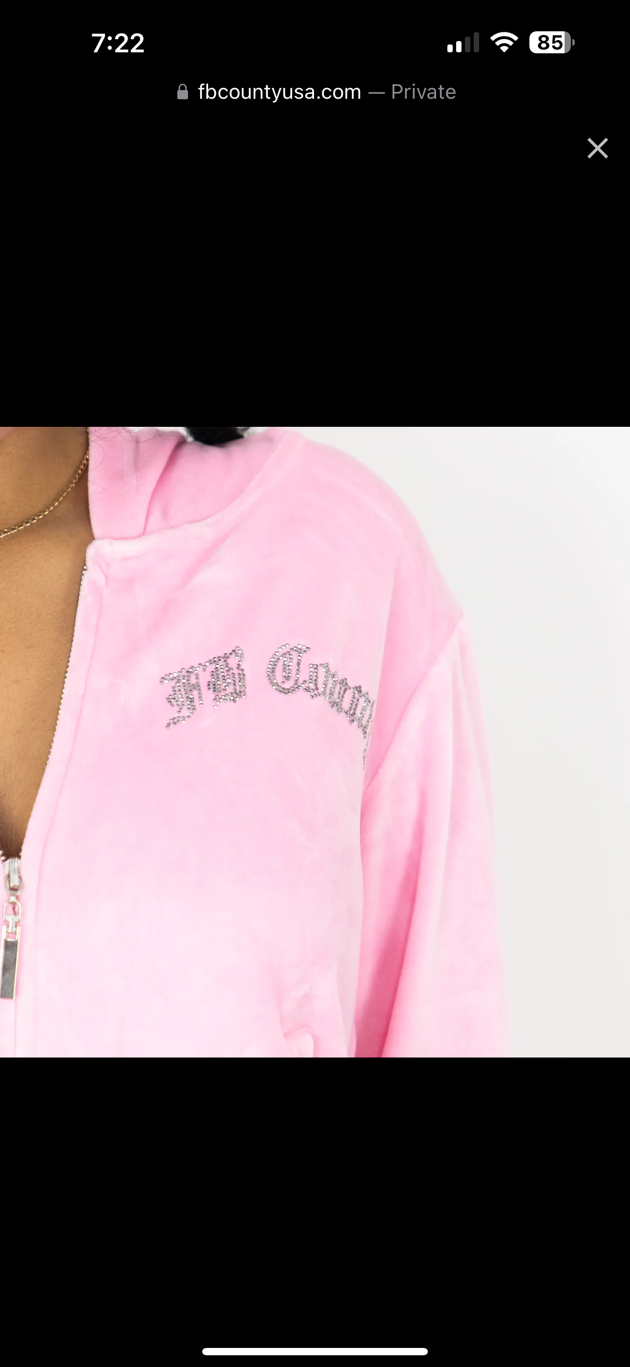 FB County Rhinestone Velour Tracksuit