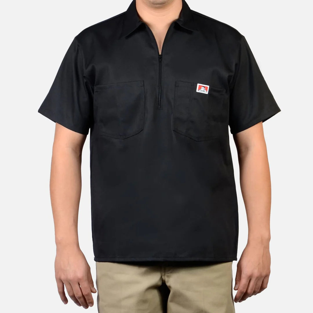 Ben Davis Short Sleeve Half Zip (Solid Color)