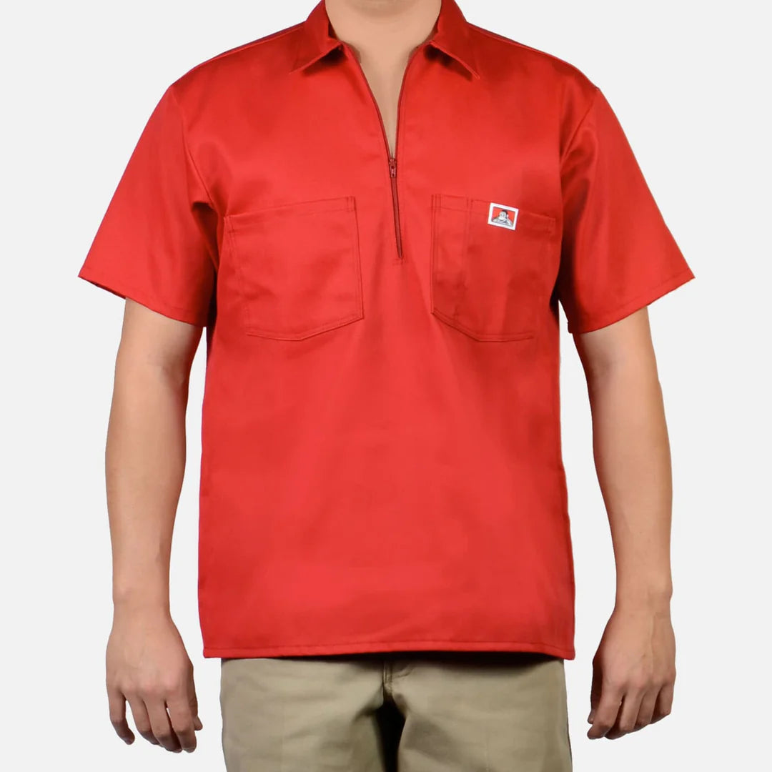 Ben Davis Short Sleeve Half Zip (Solid Color)