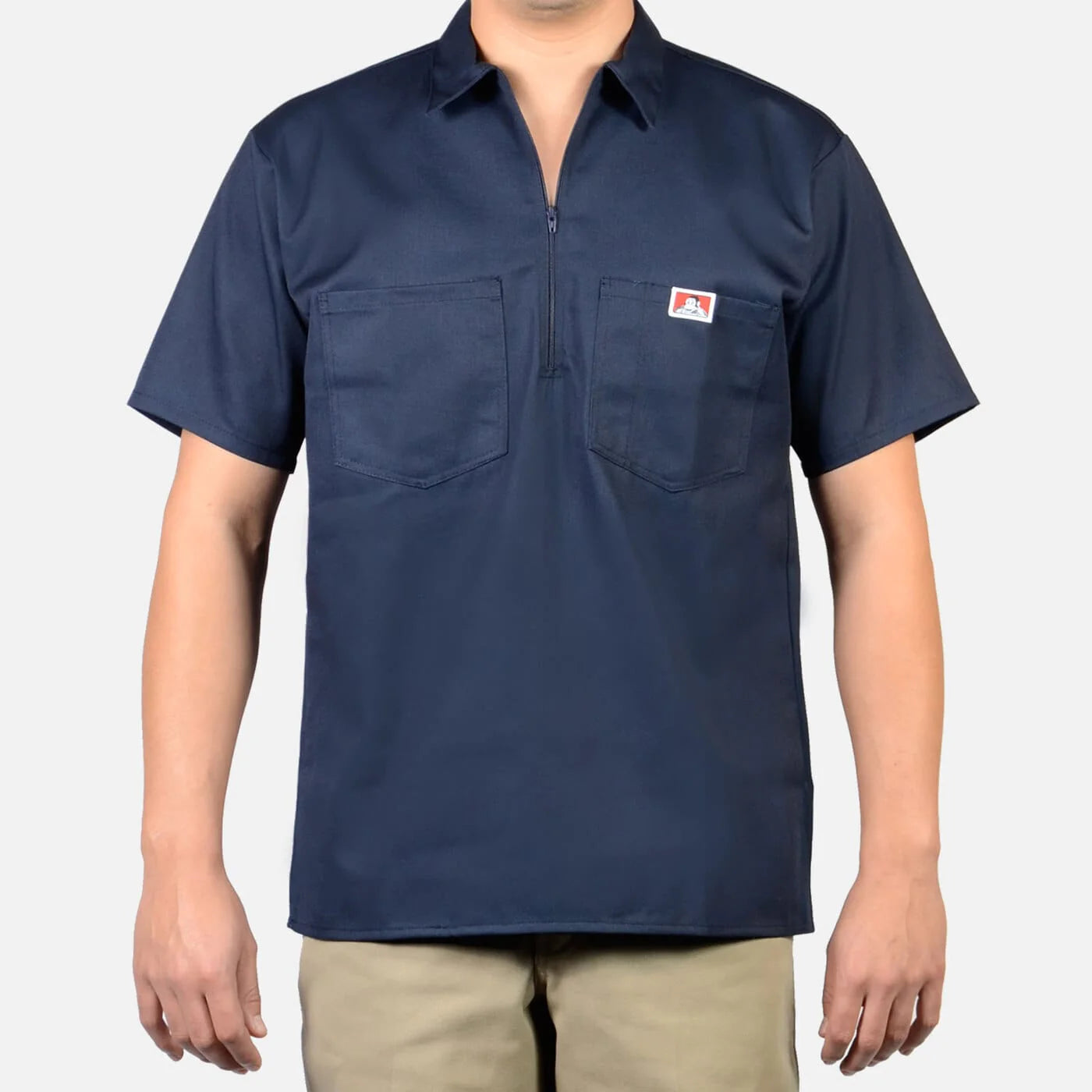 Ben Davis Short Sleeve Half Zip (Solid Color)