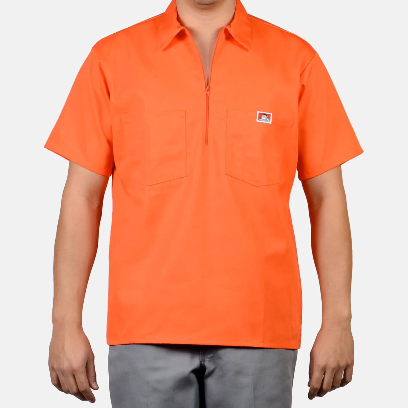 Ben Davis Short Sleeve Half Zip (Solid Color)