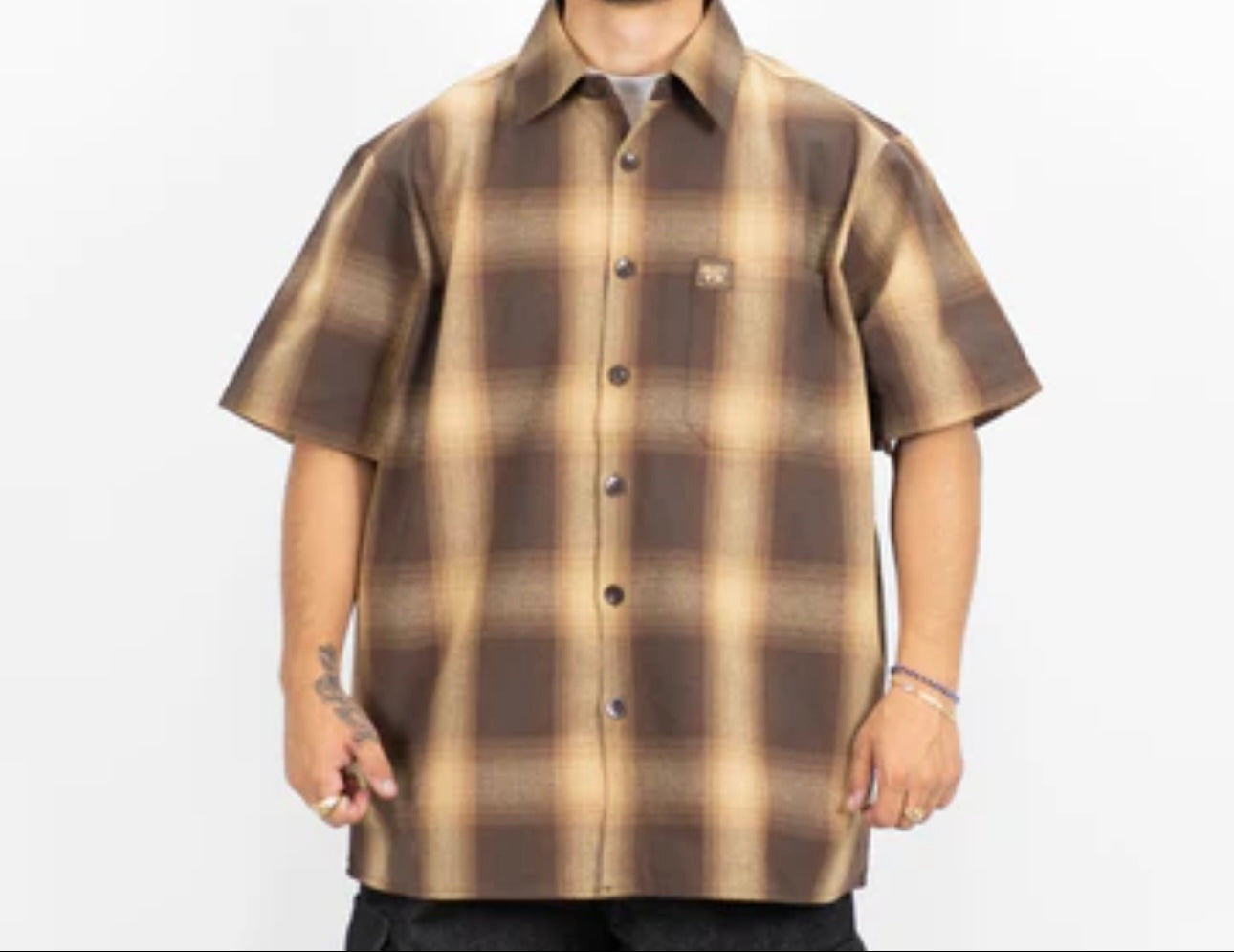 FB County Short Sleeve Checker Flannel Shirt