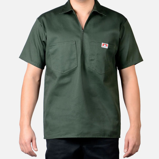 Ben Davis Short Sleeve Half Zip (Solid Color)